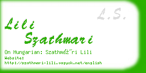 lili szathmari business card